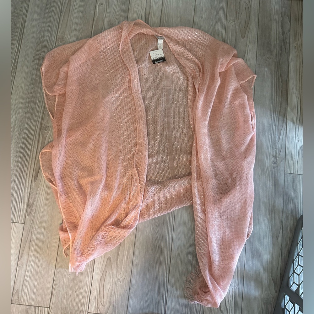 NWT Kensie brand kimono size OS light pink
